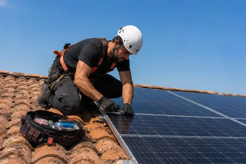 Maintenance et monitoring de panneaux solaires à Saint-Savournin