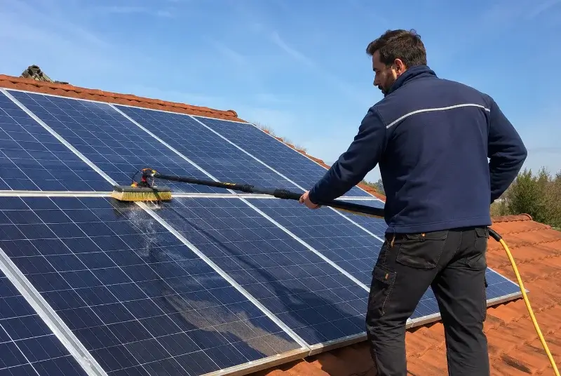 Nettoyage et entretien de panneaux solaires à Saint-Savournin