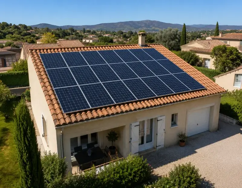 Prime à l'autoconsommation panneaux solaires Saint-Savournin — aide financière de l'État
